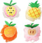 Rocutus 4pcs Child Bath Shower Sponge Pouf Loofahs, Cute Bath Flower with Hooks for Travel