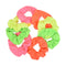 Set of 8 Neon Color Solid Scrunchies, Hair Scrunchy (Pink, Yellow, Green, Orange)