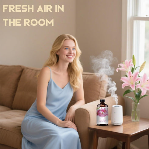 Set, 16oz 4oz Set Lavender & Lily Pure Harmony & Natural Floral Scent for Diffusers, Aromatherapy, Skin Care, Relaxing