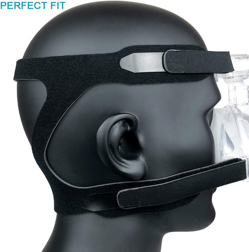 Upgraded CPAP Mask Straps Full Face Headgear Replacement for Resmed Mirage Series & Philips Respironics - (2-Pack //