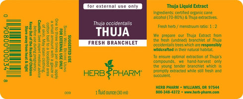 Herb Pharm Thuja Branchlet Liquid Extract, 1 Ounce
