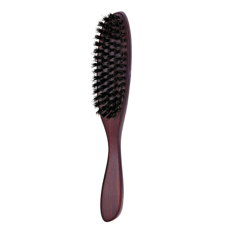 PERFEHAIR Boar Bristle Slick Back Hair Brush - Thick Natural Bristles for Smooth Sleek Styles, Tame Flyaways & Frizz,