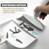 Mini Dustpan and Brush Set, Small Broom and Dustpan Set for Desk, Table, Home, Kitchen Necessities (Gray)