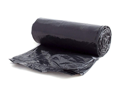 Aluf Plastics T-Tough Roll Pack Low Density Repro Blend Star Seal Coreless Rolls Bag, 7-10 Gallon Capacity, 23" Length x 24" Width, H Strength, Black (Pack of 500)