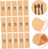 100pcs Kraft Paper Cutlery Set - Disposable Silverware Bags for Dinner Table Decor, Utensil Holder for Weddings