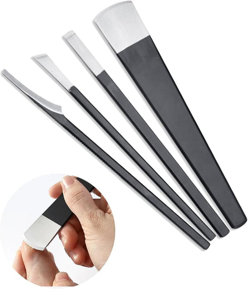 Pedicure Knife Set, 4PCS Stainless Steel Tools for Dead Skin and Ingrown Toenail Removal