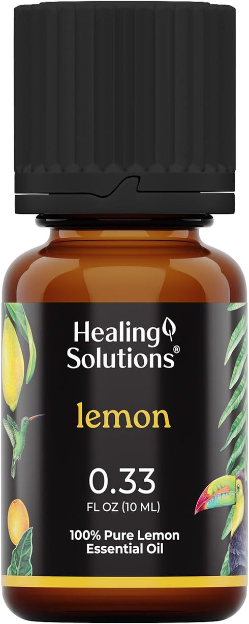 Healing Solutions Lemon Essential Oil - 0.33 Fluid Ounces