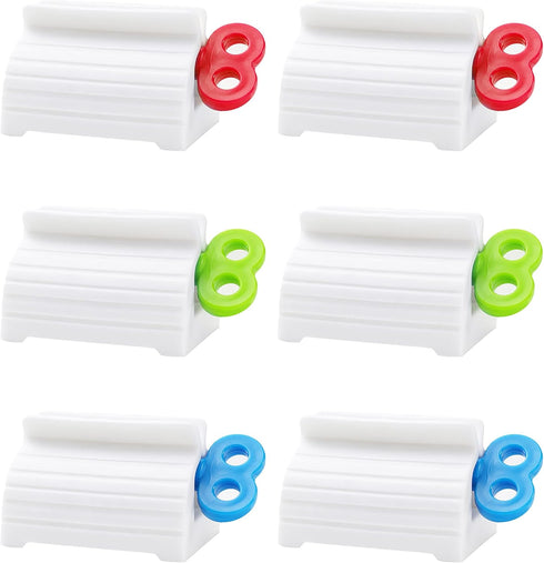 Toothpaste Squeezer, 6 Pcs Multi-Purpose Tube Squeezers, Rolling Toothpaste Holder Stand by MoHern