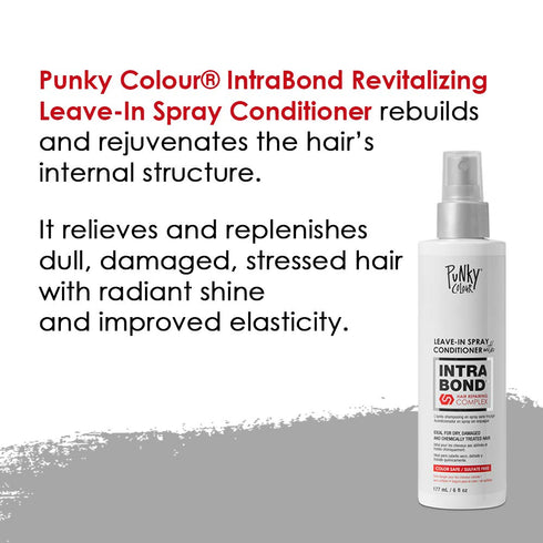 Punky Colour Intrabond Leave-In Spray Conditioner, Hair Repairing Complex for Dry, Damaged Hair, 6 oz