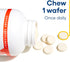Natural Factors Kids Chewable Vitamin C 500 mg - 180 Wafers, Supports Immune Health, Bones, Teeth & Gums