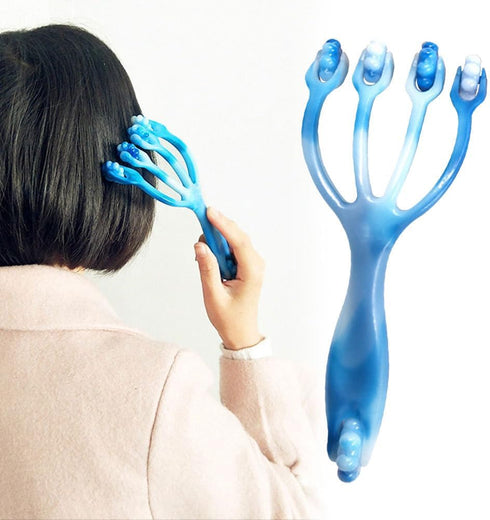 Handheld Four Roller Massager - Massage Tool for Foot, Body, Neck, and Head
