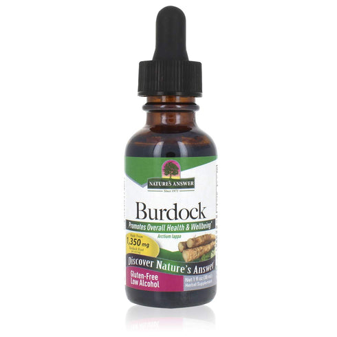Nature's Answer Burdock Root Extract 1oz with Organic Alcohol | Promotes Overall Well-Being | Gluten Free, Non-GMO,