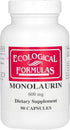 Ecological Formulas Monolaurin 600 mg - Creamy White Capsule, 90 Count
