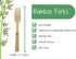 Bamboo Disposable & Compostable Forks | Biodegradable | 6.7" Eco-Friendly Utensils | 100 Pack (Forks) by Better Shop ESTD 2023