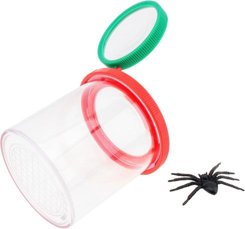 Smgda 2 Pieces Magnifying Insect Box, Insert Bug Viewer, Bug Magnifier Container, Critter Insect Cage Bug Jar, Bug