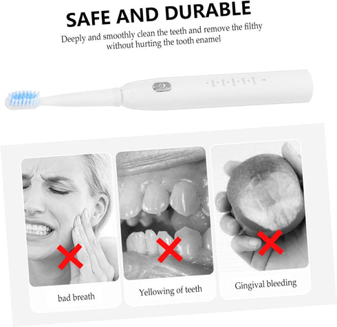 VICASKY Five Speed Vibration Electric Toothbrush USB Charging with Built in Battery Soft Bristles for Deep Gum Care