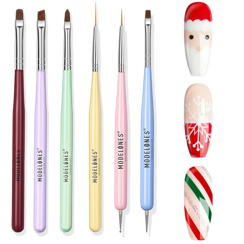 Modelones Nail Art Brush Set - Nail Art Tools with Various Brushes for Salon at Home DIY