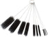 Long Straw Brush, Nylon Pipe Tube Cleaner Set of 10 with 8.2-inch Length and 10 Different Diameters