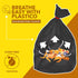 Plastico Large Trash Bags, 30 Gallon, Black, 28 Garbage Bags, Extra Strong, Easy Drawstrings, Odor Guard Control,