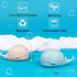Whale Dish Brush Cute Whale Scrub Brush for Dishes & Veggies, Palm Cleaning Brush, Funny Kitchen Gadget, Sink