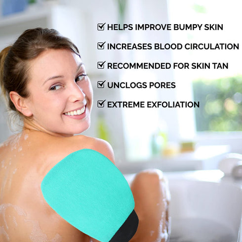 Valitic Exfoliating Glove, Body Scrubber Mitt for Shower or Bath, Korean Style Exfoliating Washcloth