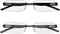 Success Eyewear Reading Glasses Set of 2, Rimless Ultra Lightweight Comfort Glasses for Men and Women, 1.25