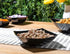 Posh Setting Square Plastic Serving Bowls, Medium Black, Disposable for Salad, Party, Snack, Buffet, 4 Pack