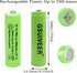 Solar Light AA Ni-MH 600mAh 1.2V Rechargeable Batteries for Solar Lights (20 Pack)