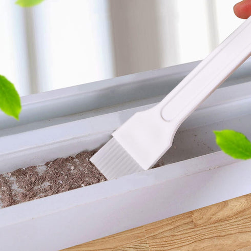 MXY 7 Piece Window and Sliding Door Track Cleaning Brushes Set, Hand-held Groove Cleaning Tools, Grout Brush Scraper