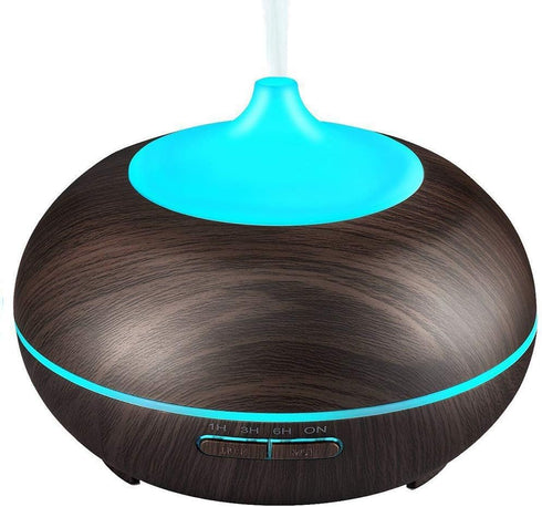 JoySusie Aromatherapy Essential Oil Diffuser, 300ml Wood Grain Ultrasonic Cool Mist Whisper-Quiet Humidifier