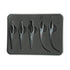 NAYOO Interlock Tool for Locs, EasyLoc Hair Tool for Dreadlocks, 5 Piece Silver Hair Locking Tool