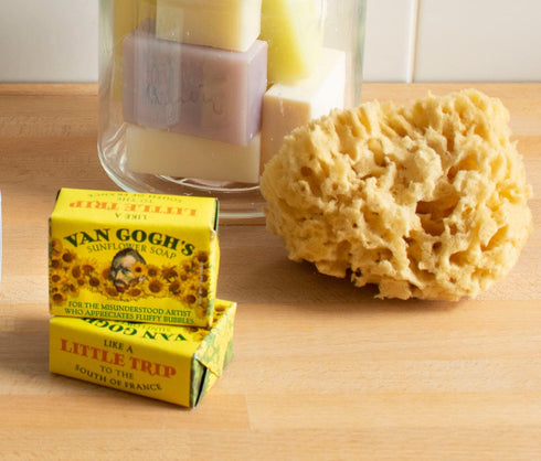 Vincent Van Gogh Sunflower Soap, Made in the USA