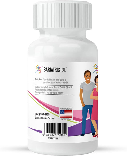 BariatricPal Easy Swallow Calcium Citrate (600 mg) and D3, Coated Tablets, 30-Day Supply