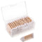 Norme 3 Inch Cotton Swabs in Storage Box, 500 Pcs Long Cotton Swab Pointed and Round Tip for Cleaning.