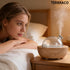 TERBRACO Essential Oil Aroma Diffuser - Electric Wood Glass Ultrasonic Fragrance Aromatherapy Scent Water Humidifier