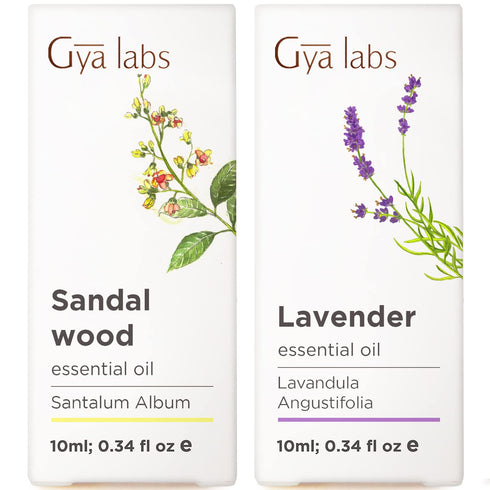 Sandalwood Essential Oils for Diffuser & Lavender Essential Oil for Diffuser Set