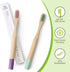 Kids Bamboo Toothbrushes, Biodegradable Handle, BPA Free, Pack of 6 (Spiral Soft Nylon Bristles)