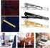 Minimalist Metal Tie Clips for Men, Simple Tie Clip Bar Pinch Clasp for Business Wedding Party Formal Occasions, Gold