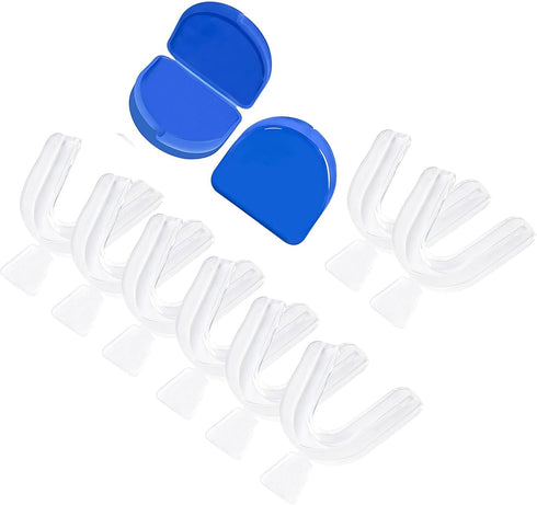 Piullzze 8psc Teeth Whitening Trays Kits Mouth Trays & 2 Tooth Boxes, Thermoform