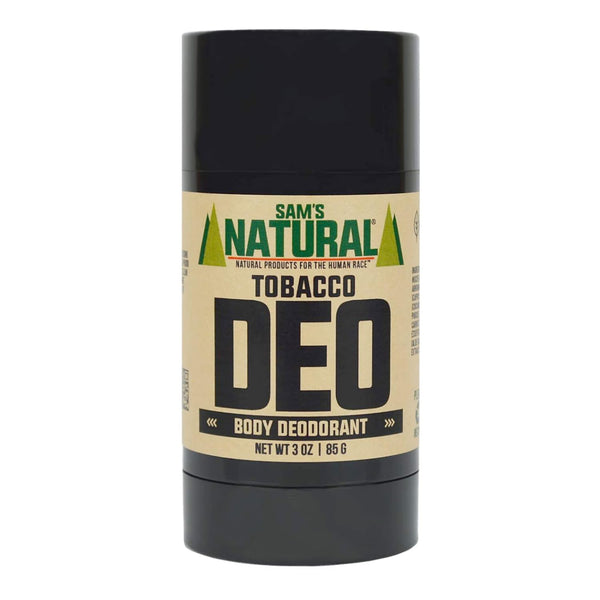 Sam’s Natural Deodorant - Tobacco, Aluminum Free DEO, Holiday Gifts, 3 oz, Vegan, Cruelty Free