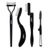 MSQ Eyebrow Brush and Comb, Folding Eyelash Brush, Eye Brow Comb & Spoolie Brush, Professional Makeup Tools Set