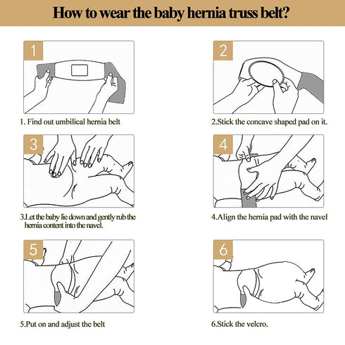 Umbilical Hernia Belt for Baby/Infant, Adjustable Belly Button Band Wrap Truss for Kids Support, 15-20 inch