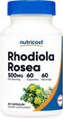 Nutricost Rhodiola Rosea 500mg, 60 Vegetarian Capsules, Gluten Free Non-GMO Supplement