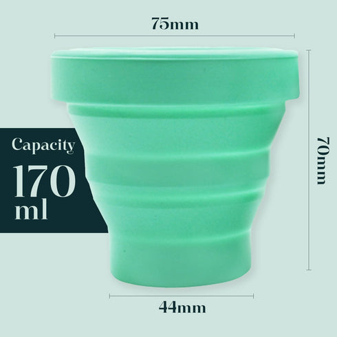 SHORDY Menstrual Cups Sterilizer Case Collapsible Silicone Microwave Steamer & Cleaner to Boil, Sterilize & Store