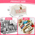 Large Capacity Travel Cosmetic Bag - Synthetic Leather Open Flat Makeup Bag with Dividers and Handle
