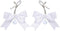 Kysin Chiys 2Pcs Body Jewelry Non Piercing Adjustable Clamps Stainless Steel Bow Nipple Clips