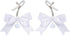 Kysin Chiys 2Pcs Body Jewelry Non Piercing Adjustable Clamps Stainless Steel Bow Nipple Clips