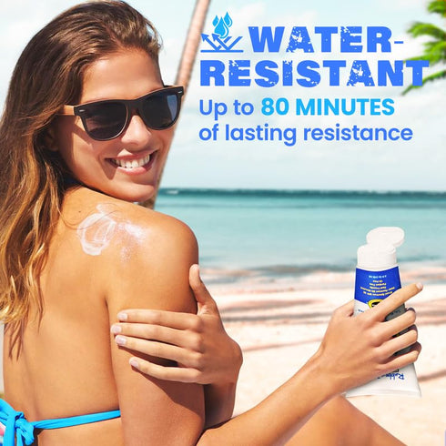 Rubber Ducky Vitamin E Sunscreen with SPF 50, Water-Resistant Broad Spectrum Lotion for Face and Body (2pcs., 5oz)