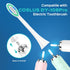 Ipetboom 6 C-40 Pcs Electric Toothbrush Heads Sonic Electric Head Replacement Compatible with Toothbrush - White