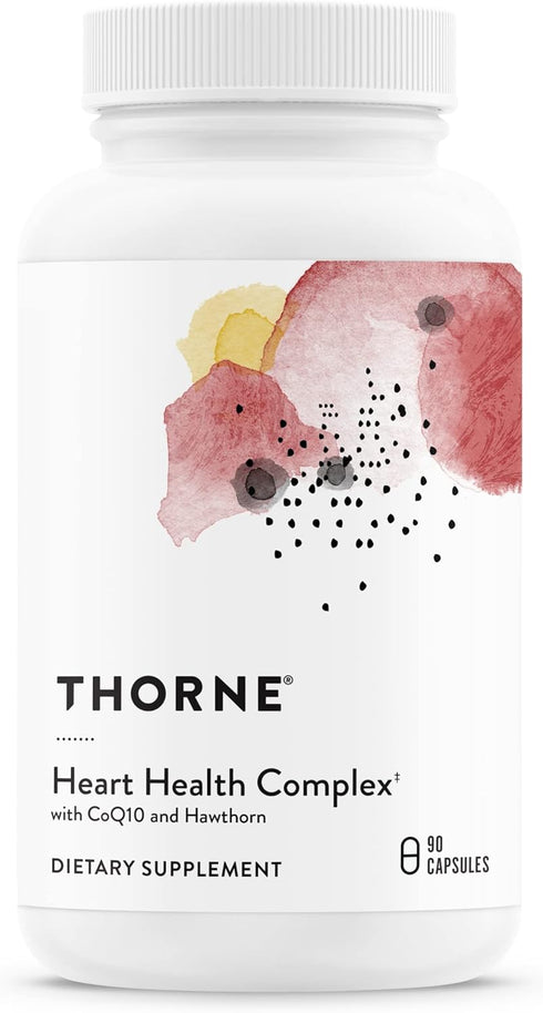 THORNE Heart Health Complex with CoQ10, Taurine, and Hawthorn, 90 Capsules Supplement